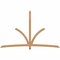 Ekena Millwork Davenport Timber Gable Bracket, Western Red Cedar, 108"W x 68"H x 3 1/2"D x 3 1/2"F, 15/12 Pitch GBW108X68X0404DAV00SWR - alternate 1